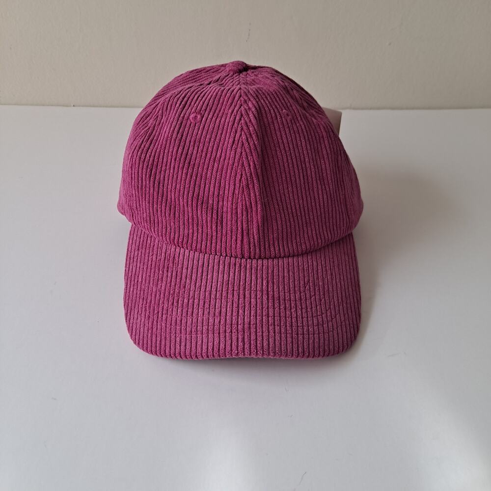 NWT Anthropologie Corduroy Baseball Cap Adjustable Buckle Strap Pink Womens OSFA - Picture 4 of 10